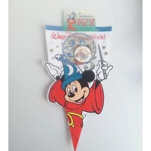 1996 Walt Disney World 25th Anniversary Souvenir Pennant Decal Button Pack!